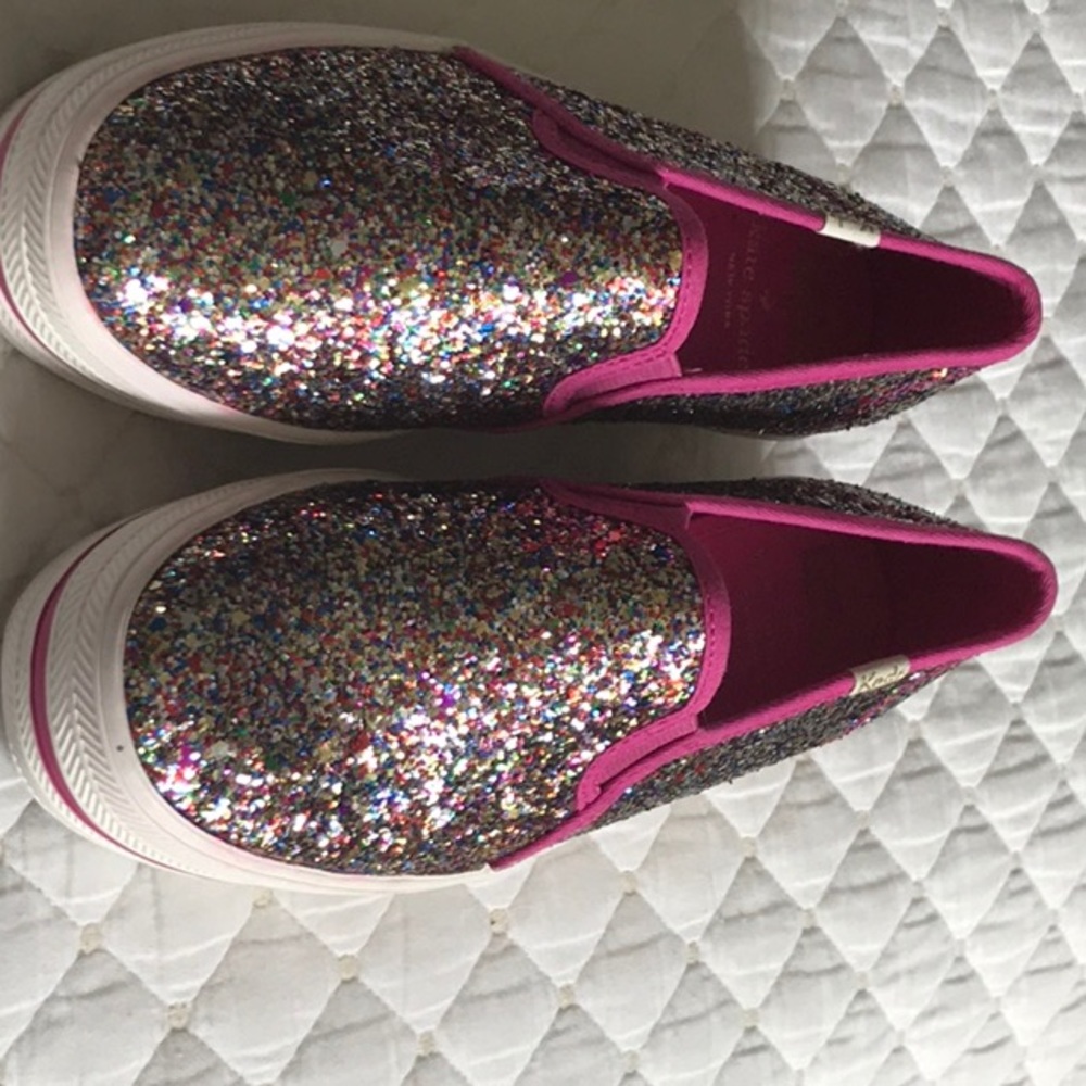 Kate spade Triple Decker Sparkle Tennis Shoes